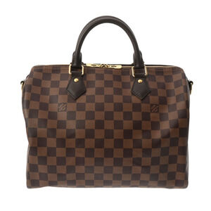 Louis Vuitton Damier Speedy Bandouliere Brown Canvas Handbag